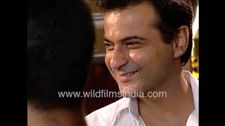 Film Set Unns Love Forever On Set Location Sanjay Kapoor And Juhi Babbar Behind The Scene