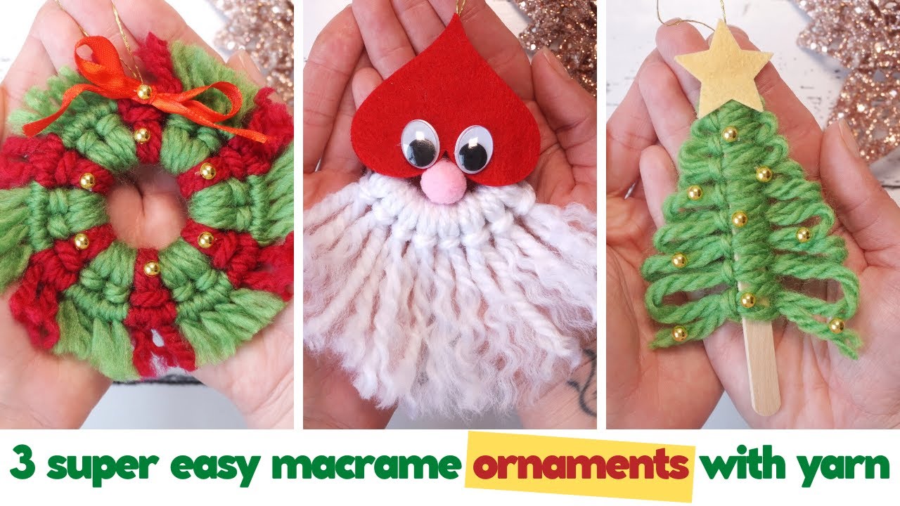 Macrame Christmas Kits – Great Yarns