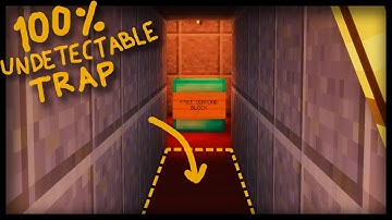 Minecraft: How to build a HIDDEN UNDETECTABLE TRAP! (redstone tutorial)