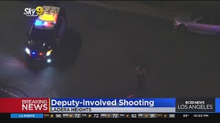 LASD deputies open fire on suspect in Ladera Heights