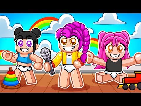 Having a BABY KPOP FAMILY in Roblox! (Kpop Demon Hunters)