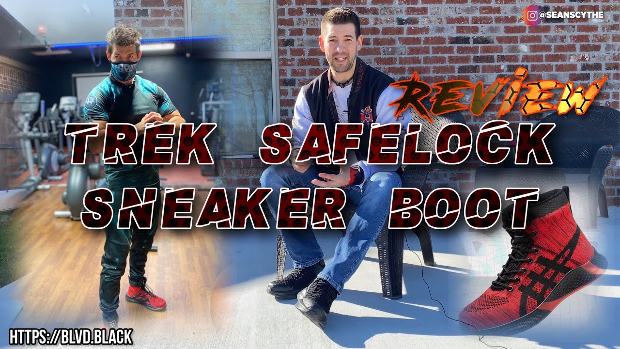 trek safe lock sneaker boot
