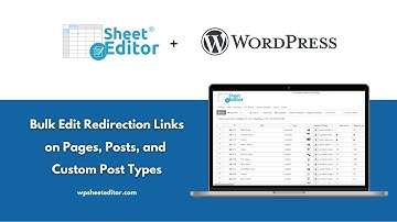 Bulk Edit Redirection Links on Pages, Posts, Custom Post Types