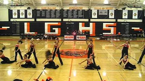 LGHS Danceteam basketball performance 1/18/12
