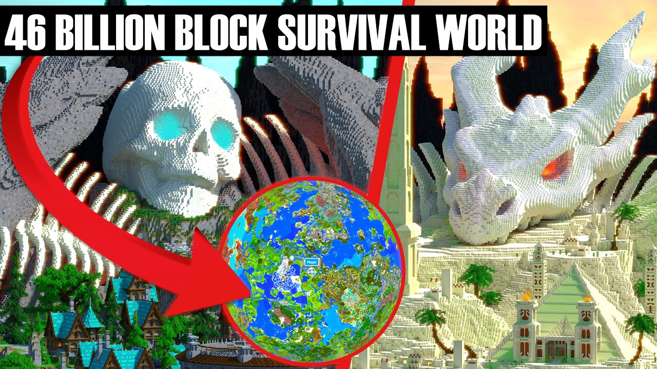 I Built The World's Largest Minecraft Survival MMORPG!