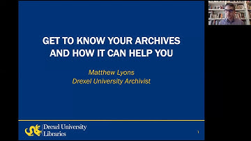 Webinar: Get to Know Your Archives and How it Can Help You