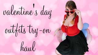 Busty Girl Valentines Day Outfits Try-On Haul