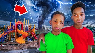 DJ & KYRIE’S PLAYGROUND GOT DESTROYED BY THE TORNADO