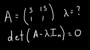 Eigenvalues of 2x2 Matrix: Characteristic Polynomial: Eigenstuff (3/4) [Passing Linear Algebra]