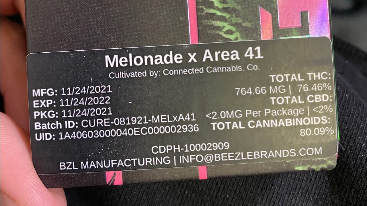 Alien Labs (melonade X area 41) cured resin cart review YouTube