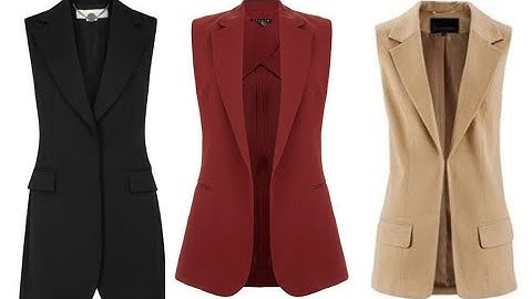 How to Cut and Sew a Sleeveless Blazer/ Jacket