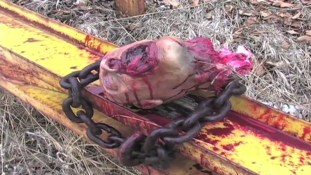 Severed Head Halloween Haunted House Prop