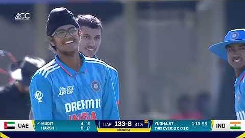 India U19 vs UAE U19 | ACC Men's U19 Asia Cup | Match 12