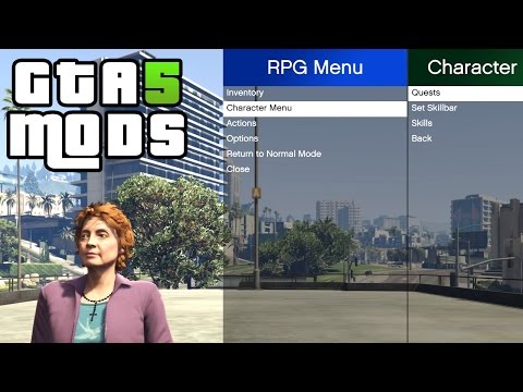 GTA 5 PC MODS - GTA RPG v0.1.3 (Role Playing Game)