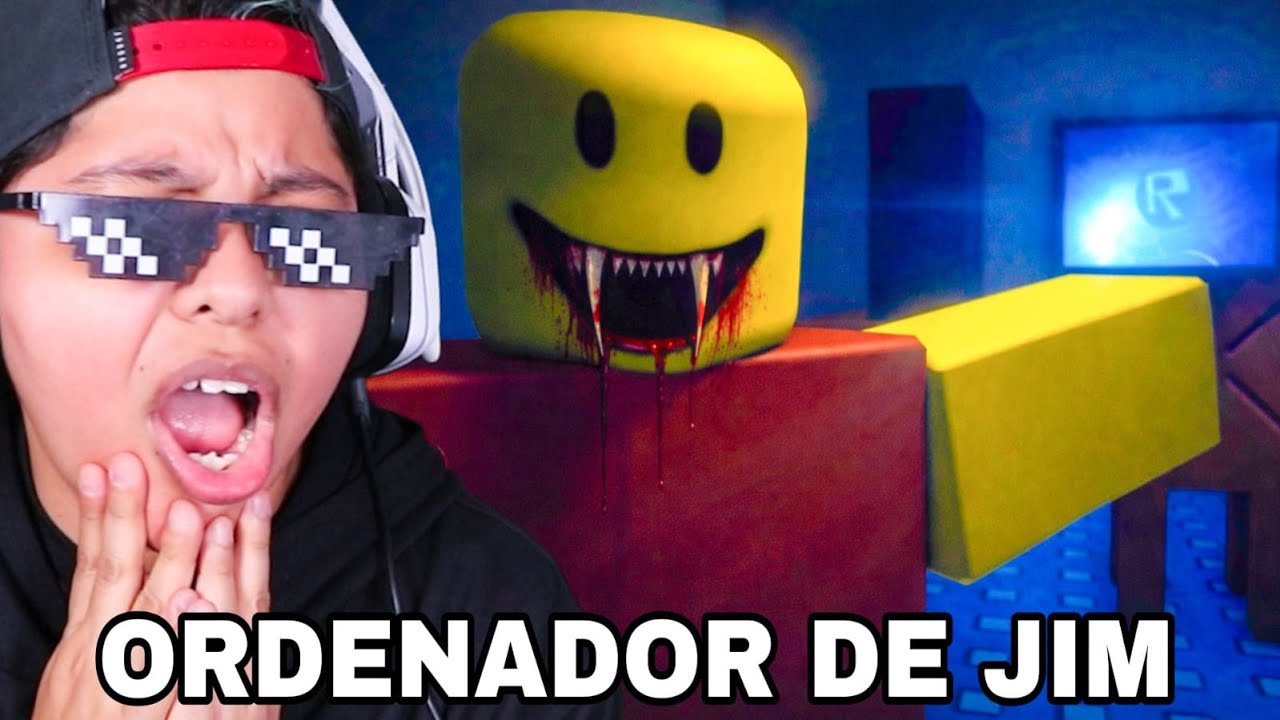 NO DEBÍ JUGAR EL JUEGO DE TERROR DEL ORDENADOR DE JIM en ROBLOX 😱🔪 | Pathoblox
