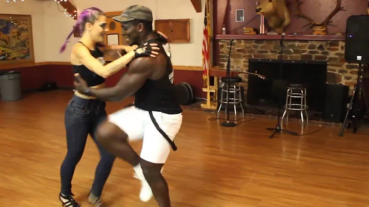 Jenny Iverson and Michael Byola at Salsa/Bachata W...
