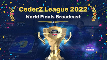 CoderZ League 2022 World Finals Broadcast - Twitch