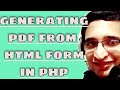 How to Generate PDF using HTML Form in PHP using MPDF