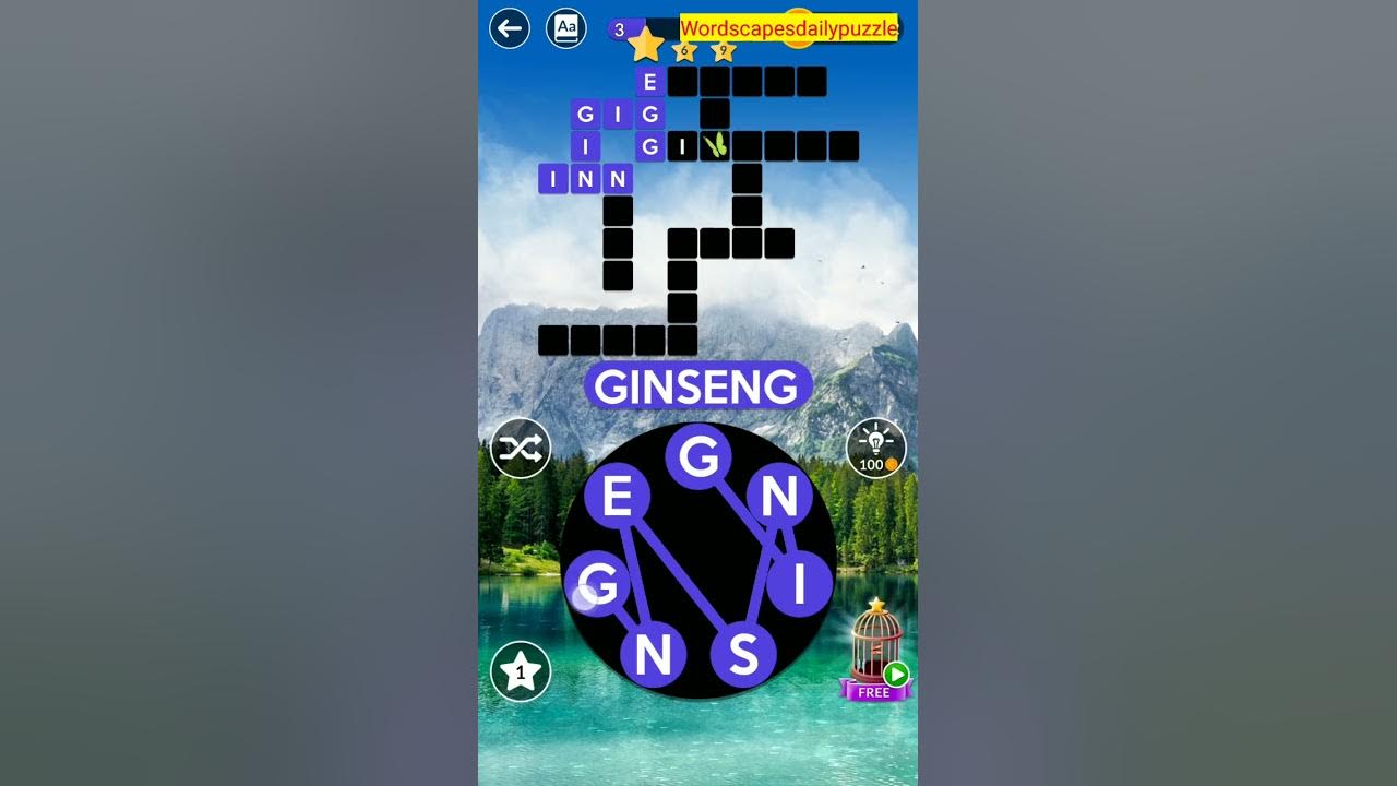 WORDSCAPES Daily Puzzle April 25, 2024 YouTube