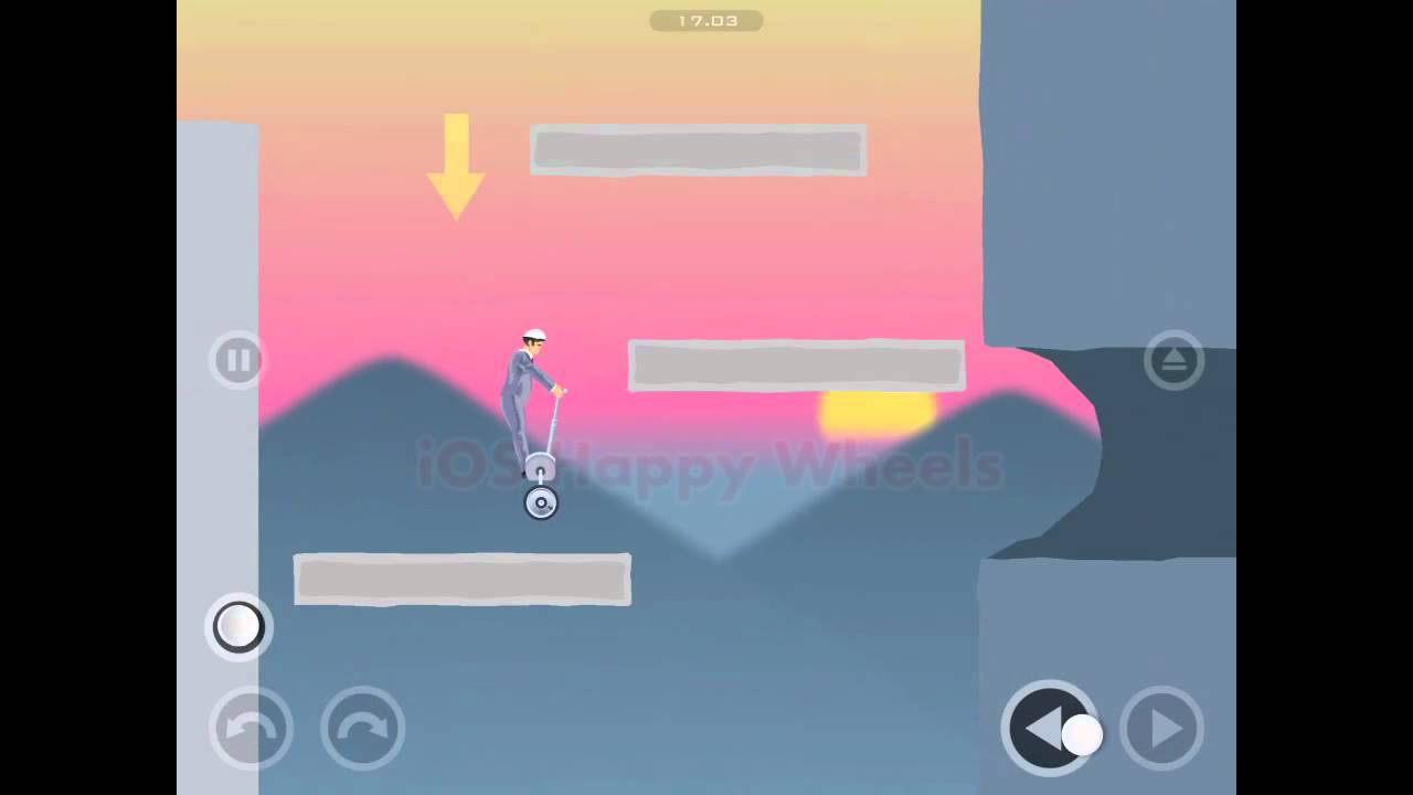 Happy Wheels mobile app last level secret way 