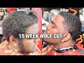 MUST WATCH!!! 15 WEEKS WOLF CUT CHALLENGE  TRANSFORMATION BEFORE & AFTER