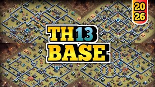 NEW BEST TH13 Base Layout 2026! + Links | Part 1 (Clash of Clans)