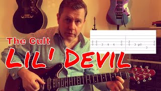 Video thumbnail of "Easy Guitar Lesson - Lil’ Devil - The Cult"