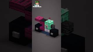 How to build a motorcycle in Minecraft 🏍️ #minecraft #build #builds #bike #minecraftbuilds #ideas