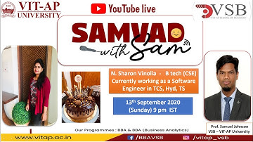 Interview with Sharon  & Issac |SAMVAD WITH SAM |SERIES VSB VIT-AP University