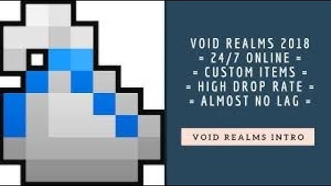 Void Realms Private Server! | TONS OF CUSTOM ITEMS AND DUNGEONS | EZ WHITE BAGS | MAXY POTIONS