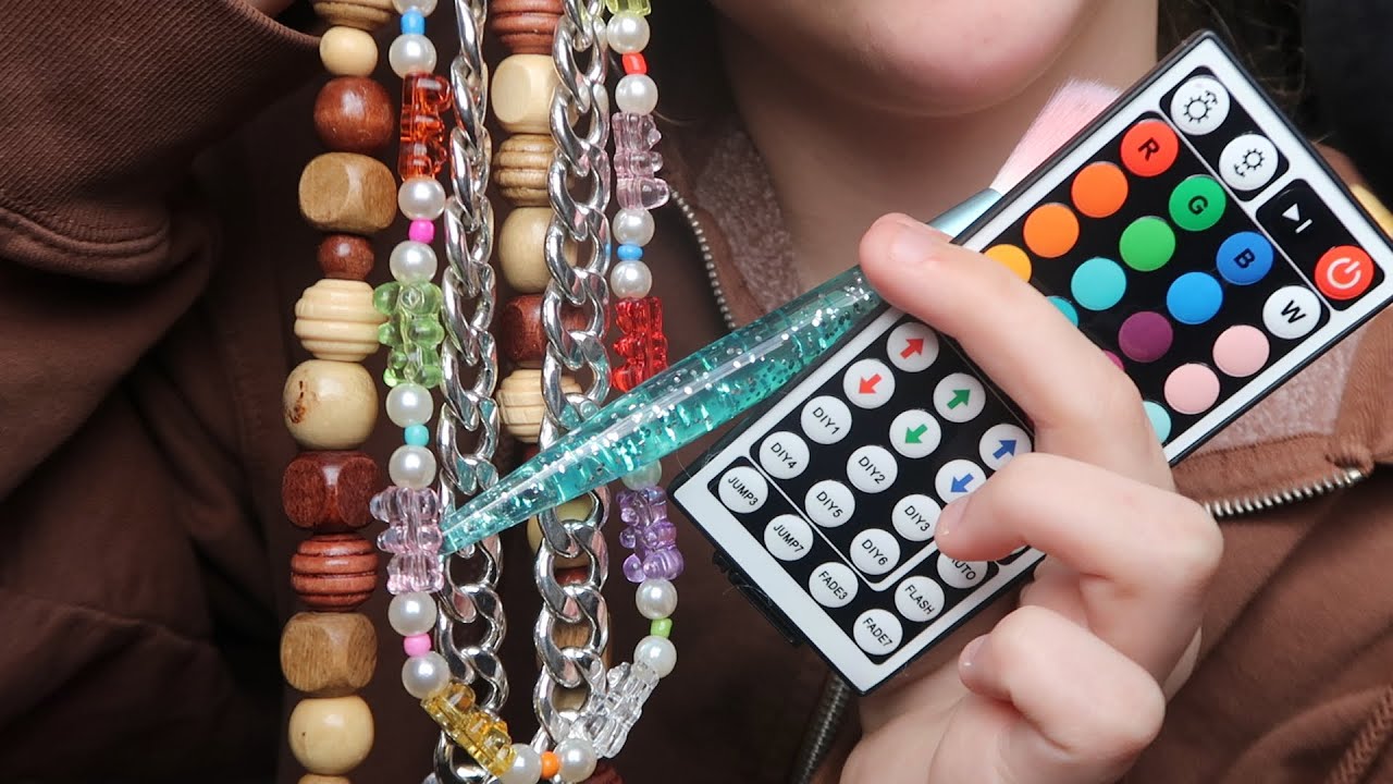 [ASMR] beads and buttons - YouTube