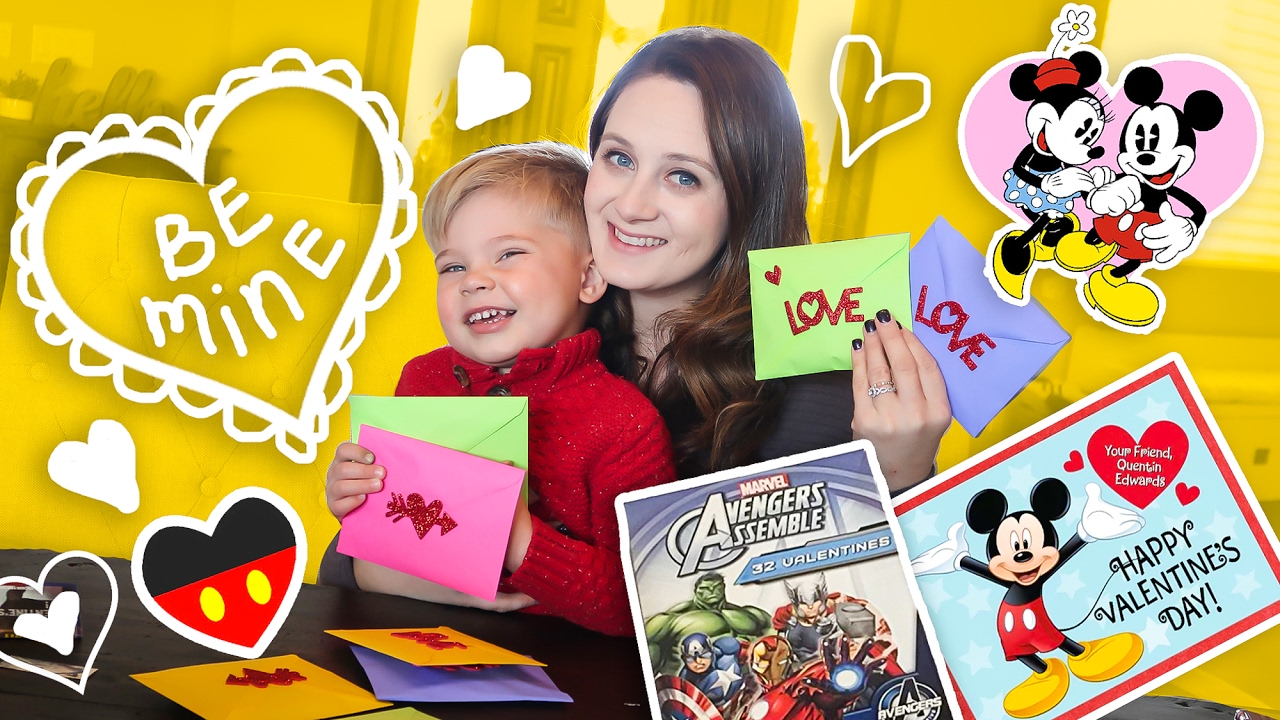 TODDLER DISNEY VALENTINES DIY! - YouTube