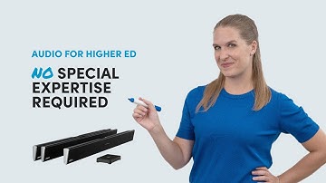 Simplified installation — we’re rewriting the rules of higher ed audio