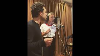 Florence Pugh and her brother Toby Sebastian in the studio ~ April 23, 2021