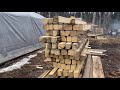 Sawmill progress and mud in Alaska