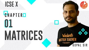 Matrices L-1 | Addition, Subtraction & Multiplication of a Matrix by a Scalar | ICSE 10 Math Vedantu