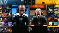 Fnatic vs H2K Gaming | Game 1 Quarter Finals S6 EU LCS Summer 2016 PlayOffs | FNC vs H2k G1 QF 1080p