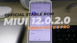 Official Method Install Global Stable Rom MIUI 12.0.2.0 || Redmi Note 5 Pro
