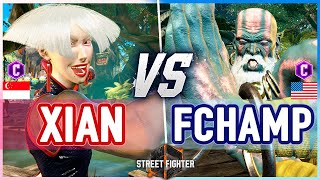 SF6 🔥 Xian (AKI) vs Filipino Champ (Dhalsim) 🔥 Street Fighter 6