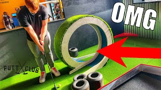 This Crazy Go-Kart Mini Golf is HARD! Putt Club Southampton. HOLE IN ONE