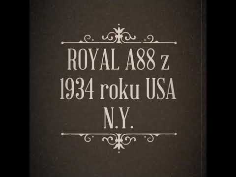 Maszyna do pisania Royal A88 z 1934 roku