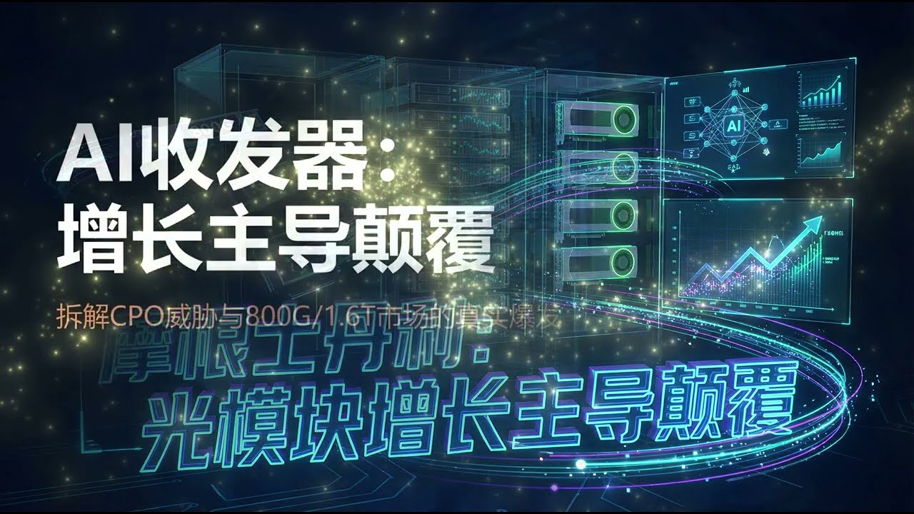 大摩：AI收发器正处在增长潜力大于技术颠覆的黄金期