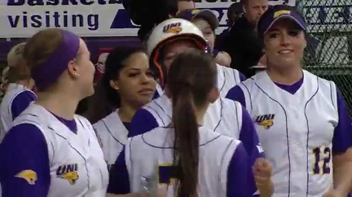 UNI Softball's Sedlacek Knocks One Out in Home Ope...