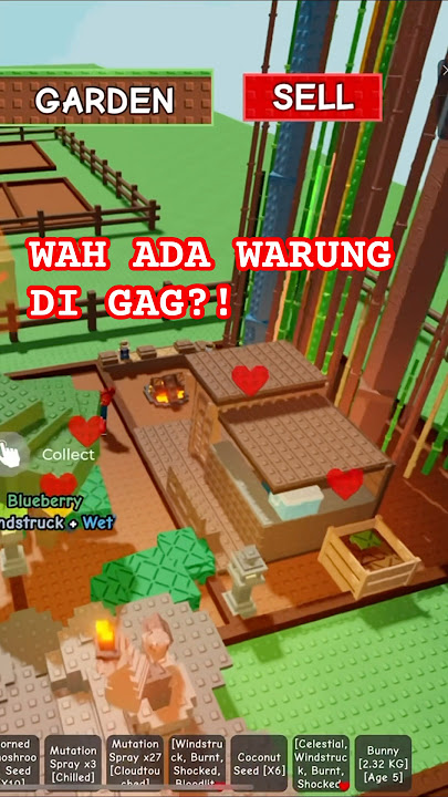 TUTORIAL BIKIN WARUNG DI KEBUN GAG! #roblox #growagarden #games #robloxshorts #foxiestores