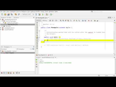 Video: Bagaimana cara membuat program applet di NetBeans?