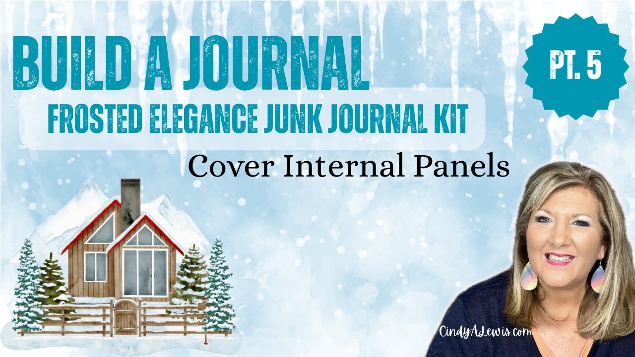 ❄️ Frosted Elegance: Создайте дневник из бросовых материалов ❄️ Часть 5 - Обложка внутренних панелей
