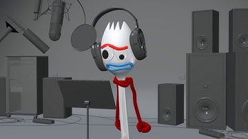 FREE DOWNLOAD RIG AND TEXTURE FORKY - PIXAR TOY STORY