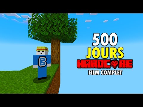 SURVIVRE 500 jours en HARDCORE Sur Minecraft SKYBLOCK