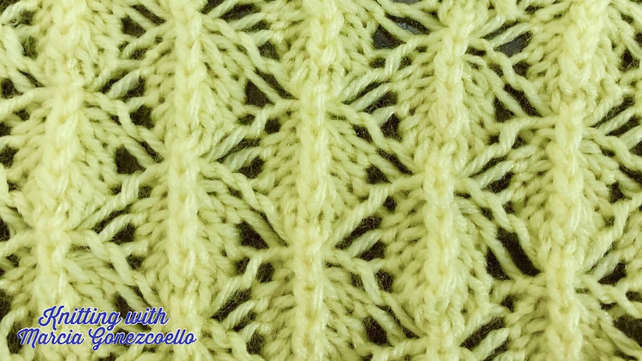 TEJIDOS A DOS AGUJAS: 52- Rombos Emnarcados/ KNITTING WITH TWO NEEDLES: Framed Rhombuses