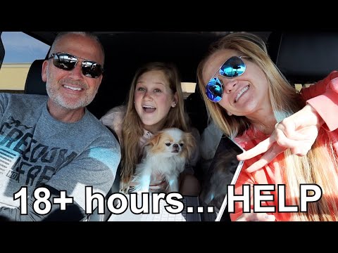 18 hour road trip with my WHOLE FAMILY - vlogmas day 1